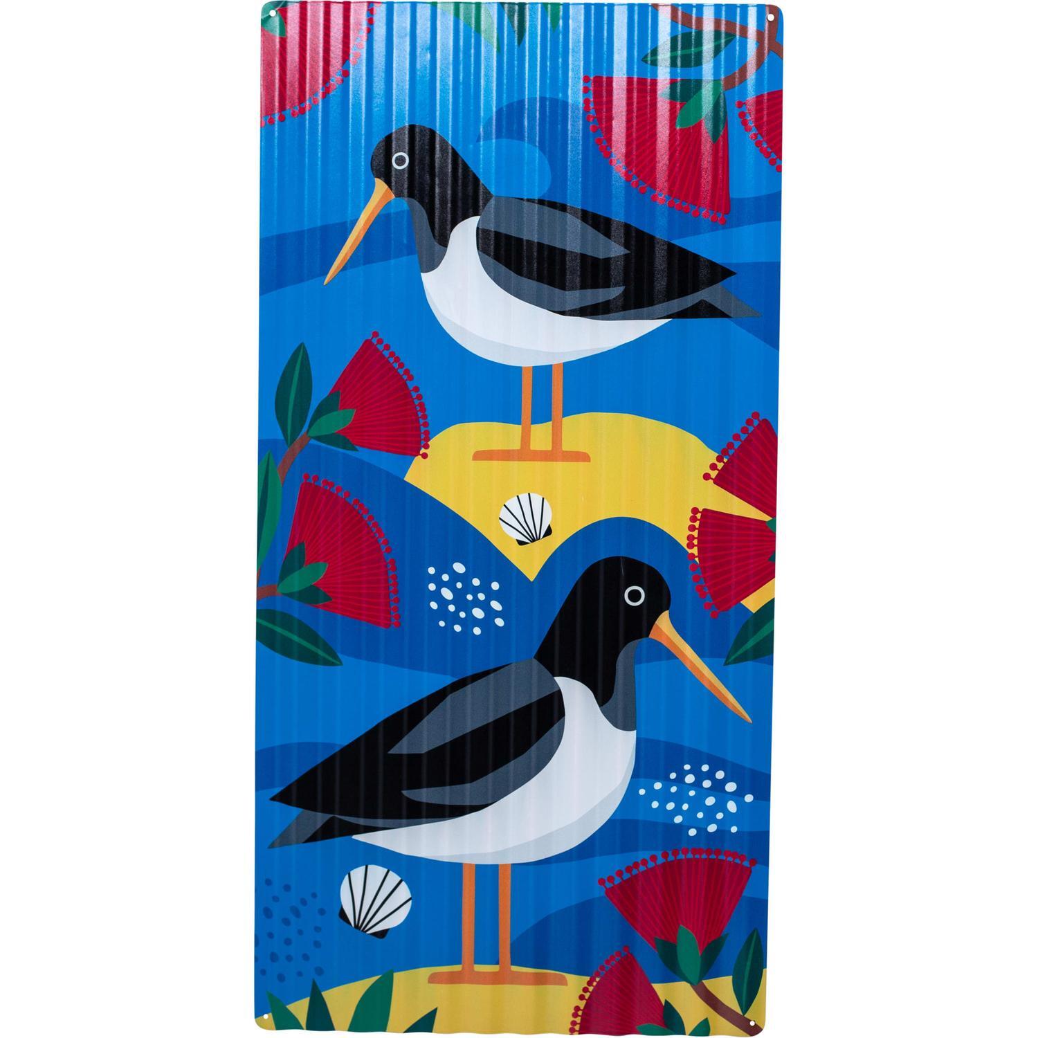 Oyster Catcher Corrugate Wall Art