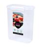 Cereal Container Clear with White Clips 4.2L