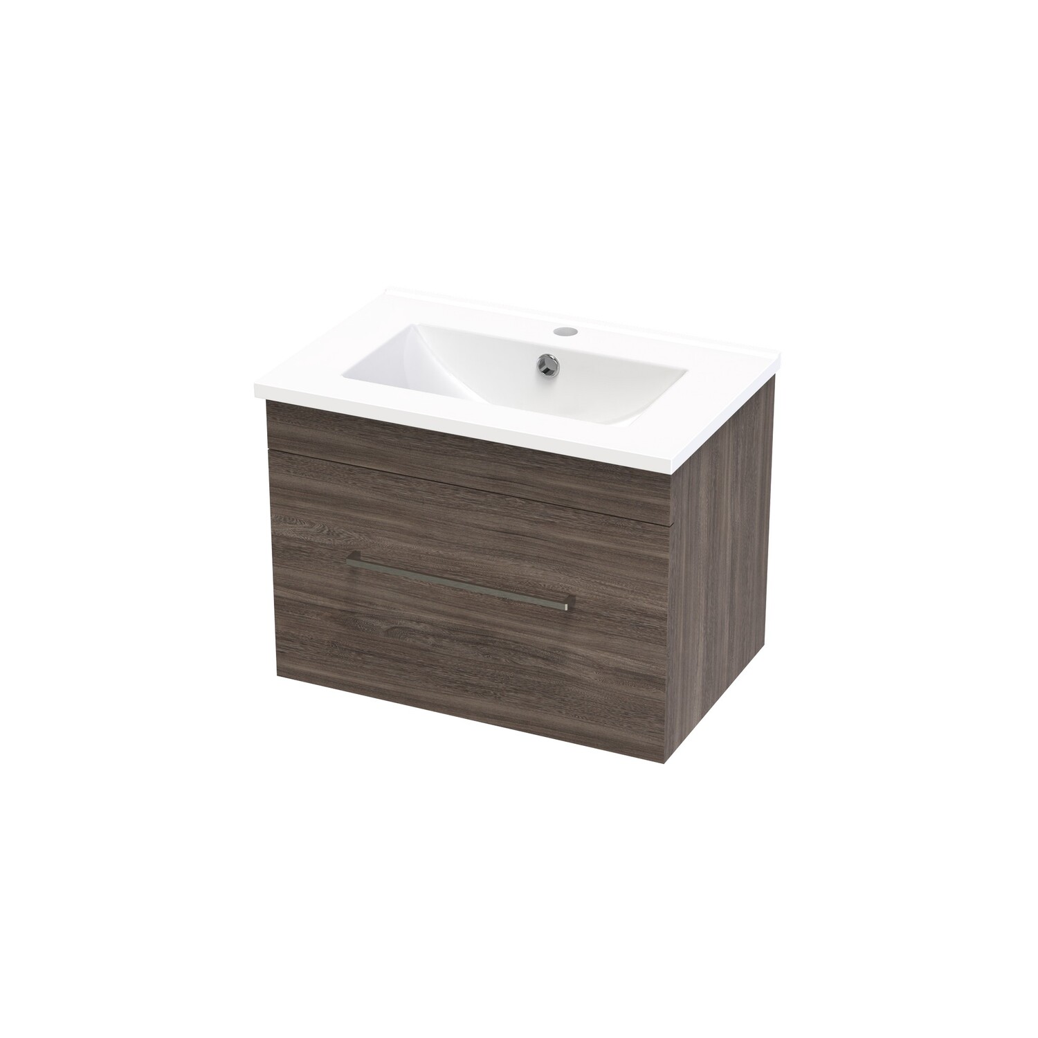 Cashmere Slim Single Drawer Wall Hung Vanity