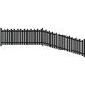 Belle Aluminium Fence Panel  H:950mm W:2430mm Black