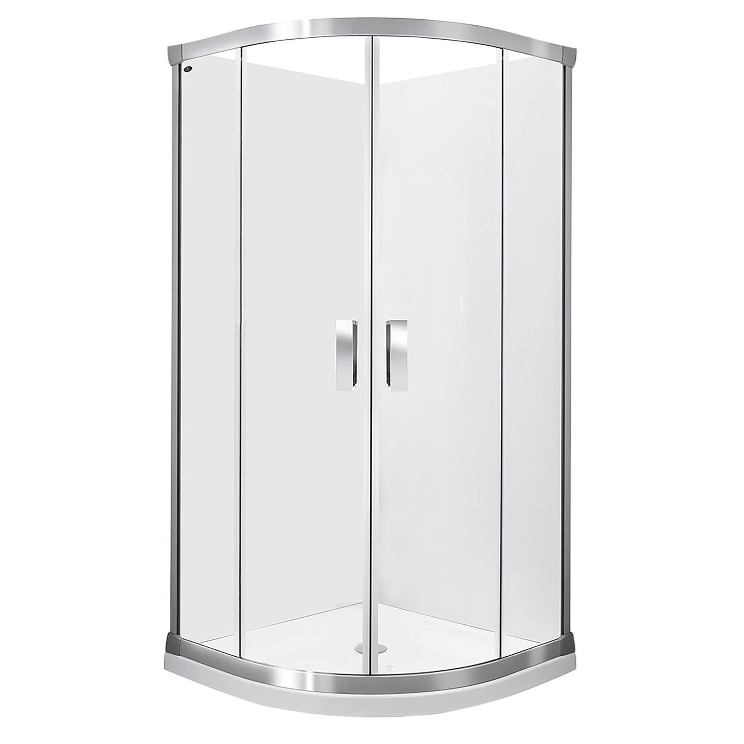 II Round Sliding Shower 1000mm x 1000mm Metallic Grey