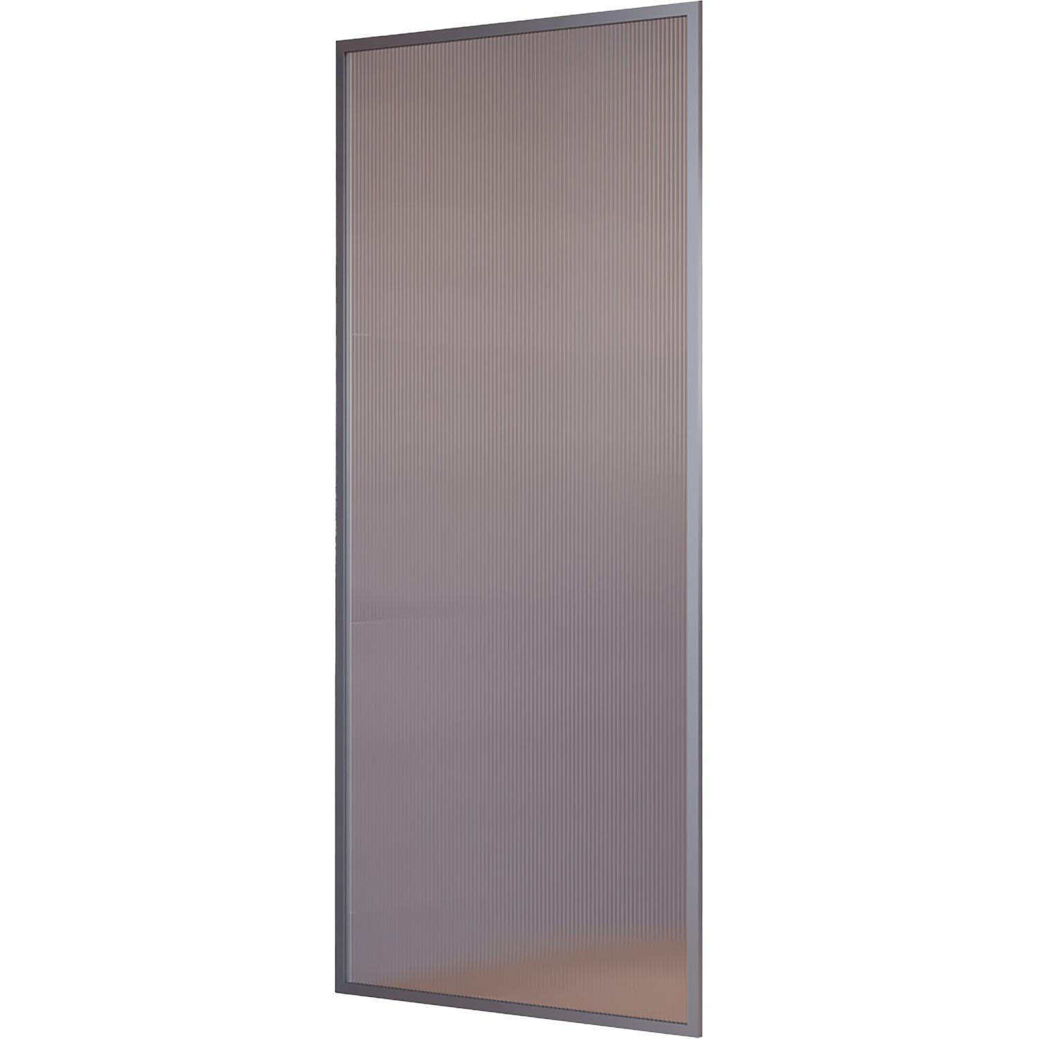 Framed Reeded Glass Shower Panel