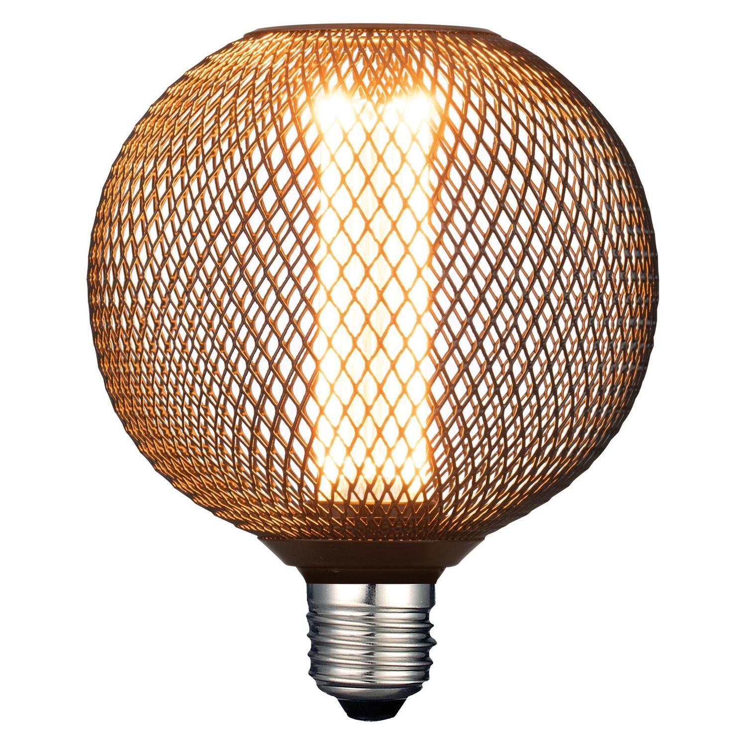 LED Caged Decorative Globe