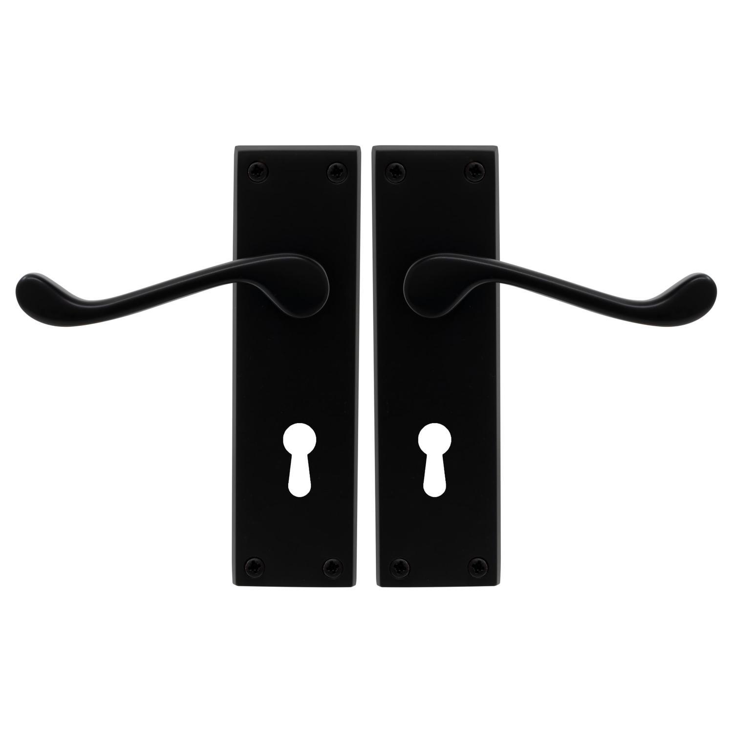 York Square Longplate Standard Keyhole Matte Black