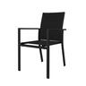 Morocco Outdoor Sling Dining Chair Charcoal