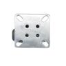 Rubber Fixed Castor  75mm Grey