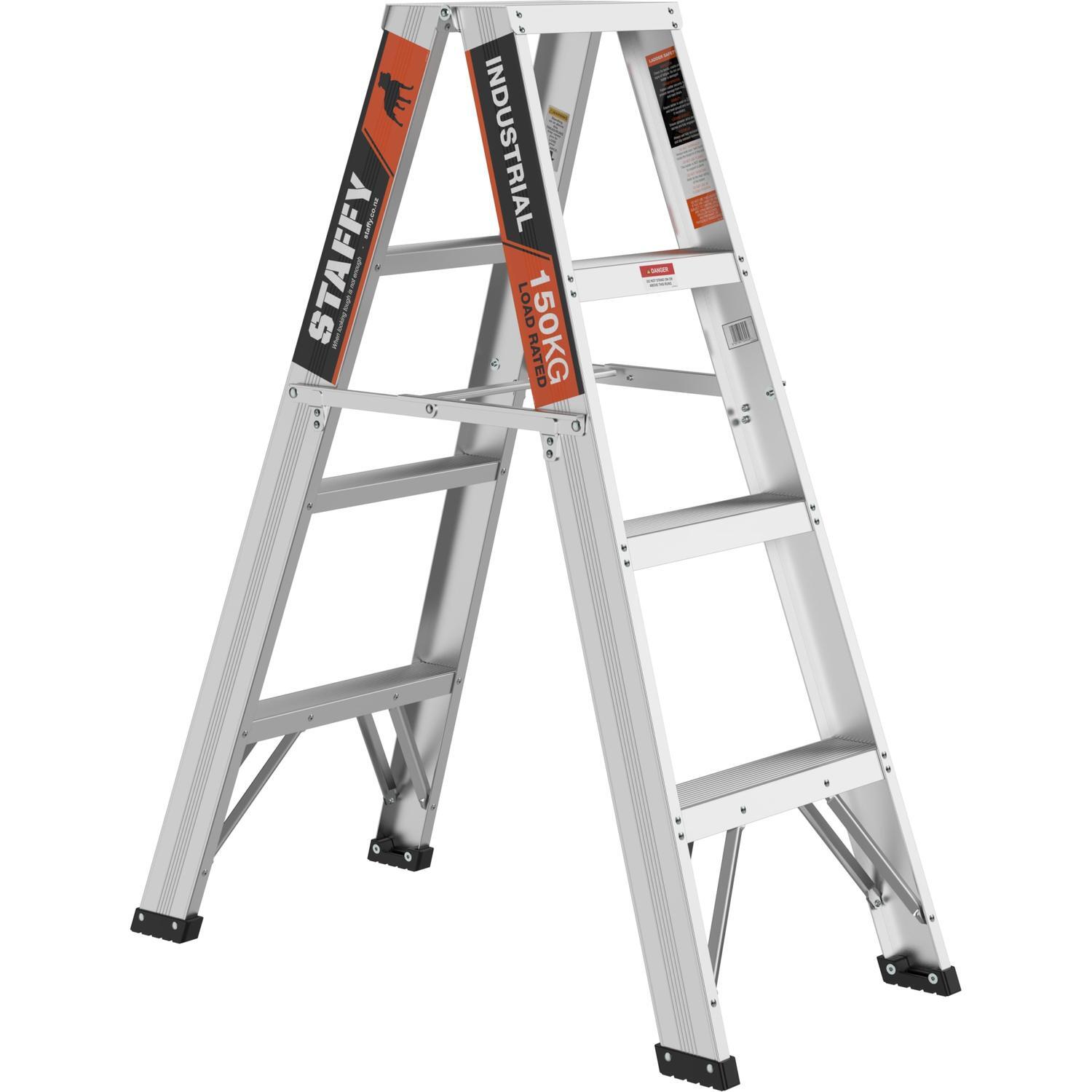 Double Sided Ladder 4 Step Aluminum