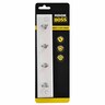 Key Hook Board 230mm x 45mm White With Chrome Hooks