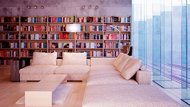 Install a bookcase