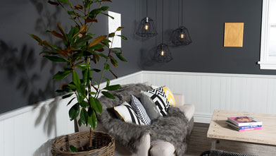 Create a contemporary lounge
