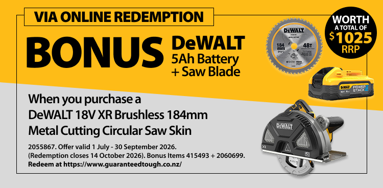 Online Redemption DeWALT Ends 30 September 2026