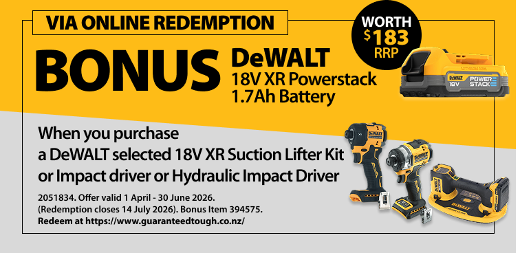 DeWALT Redemptions Ends 30 June 2026