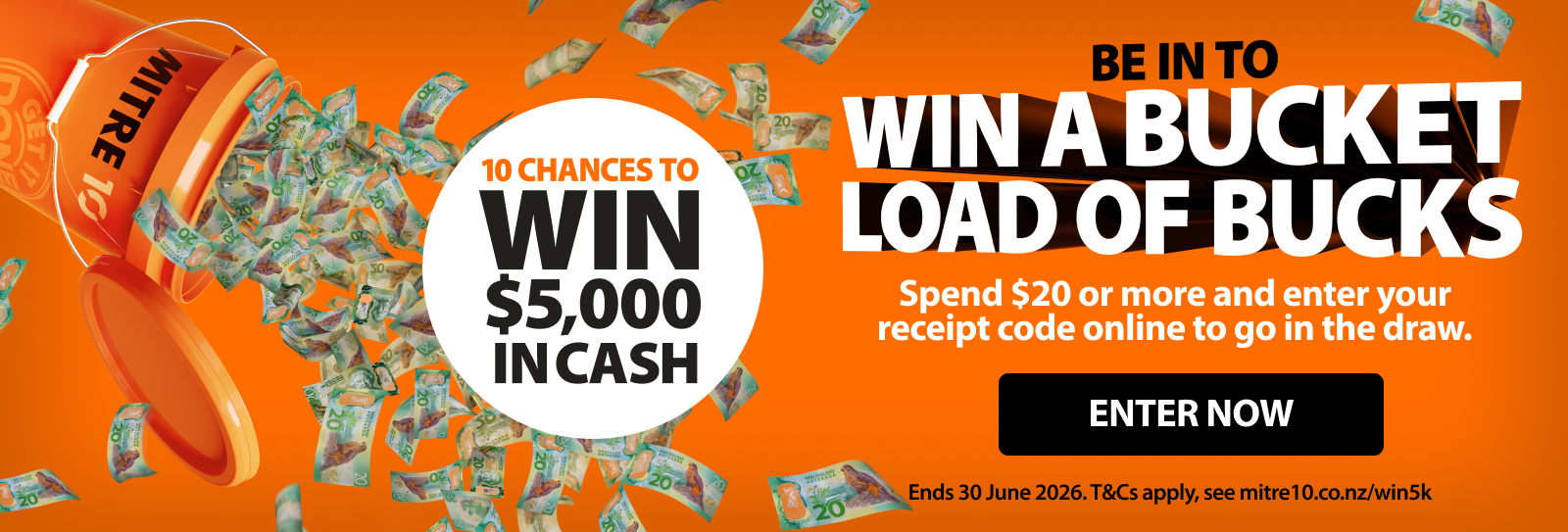 Winter Promo: Be in to WIN a Bucket Load of Bucks