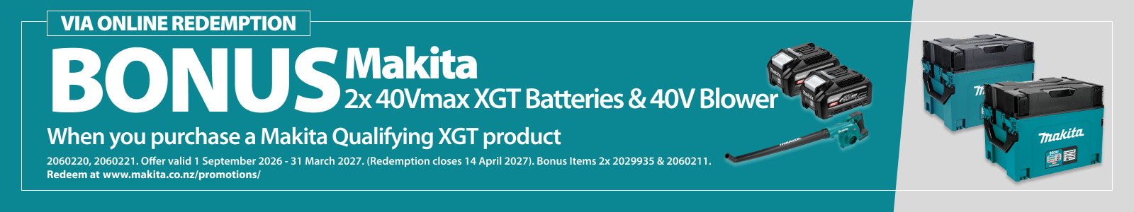 Makita Redemption Ends 31 March 2027