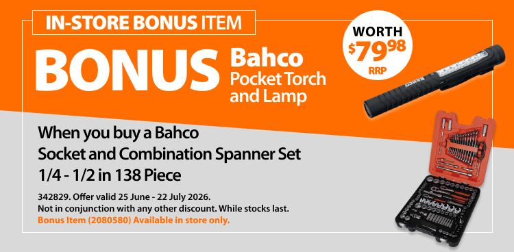 In Store Bonus Bacho Socket Combination Spanner Set