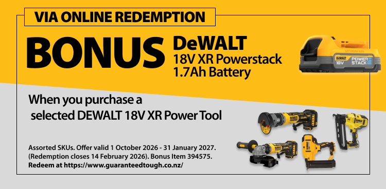 DeWALT Redemptions Ends 31 Jan 2027