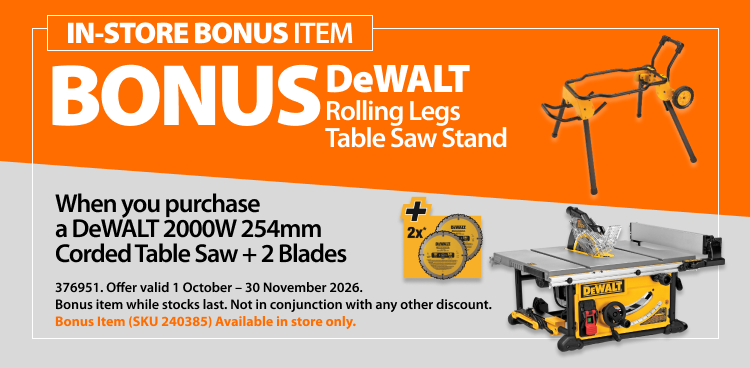 DeWALT instant Bonus Ends 30 November 2026