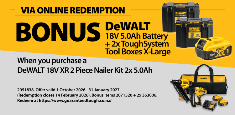 DeWALT Redemptions Ends 31 Jan 2027