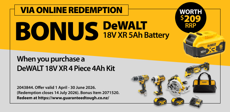DeWALT Redemptions Ends 30 June 2026