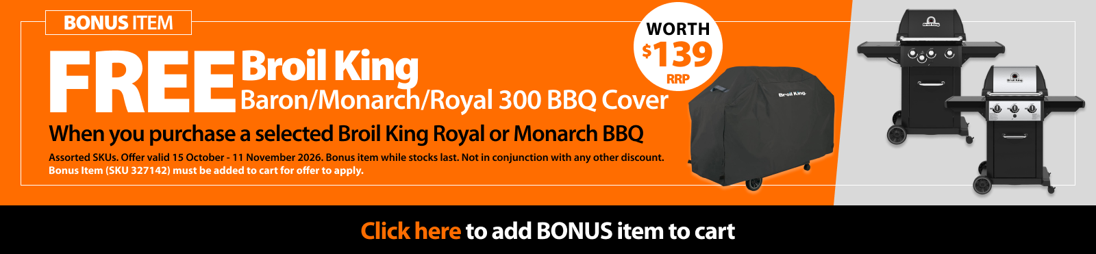 Broil King Bonus Add to Cart CT0527