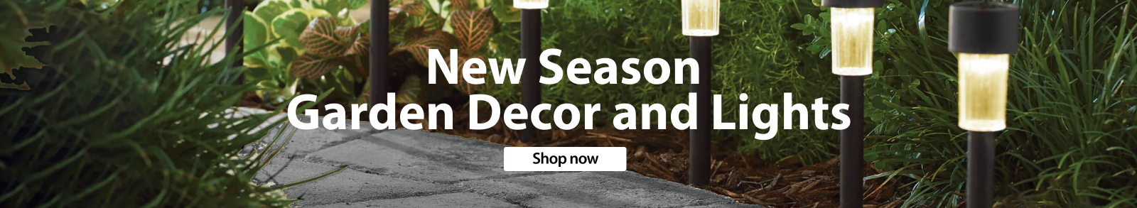 Garden decor and lighting shopping experience