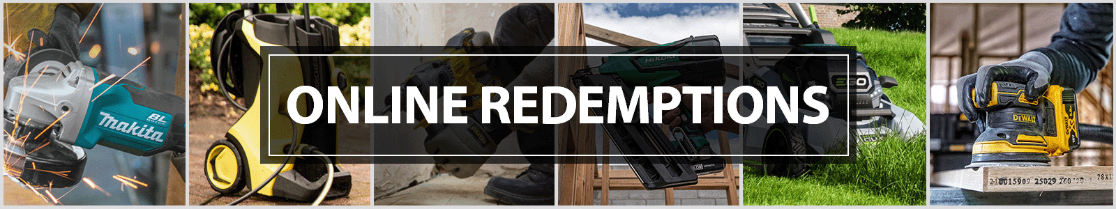 Online Redemption Landing Page Responsive Banner