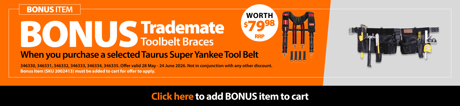 BONUS Toolbelt Braces 