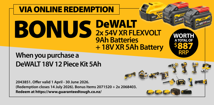 DeWALT Redemptions Ends 30 June 2026