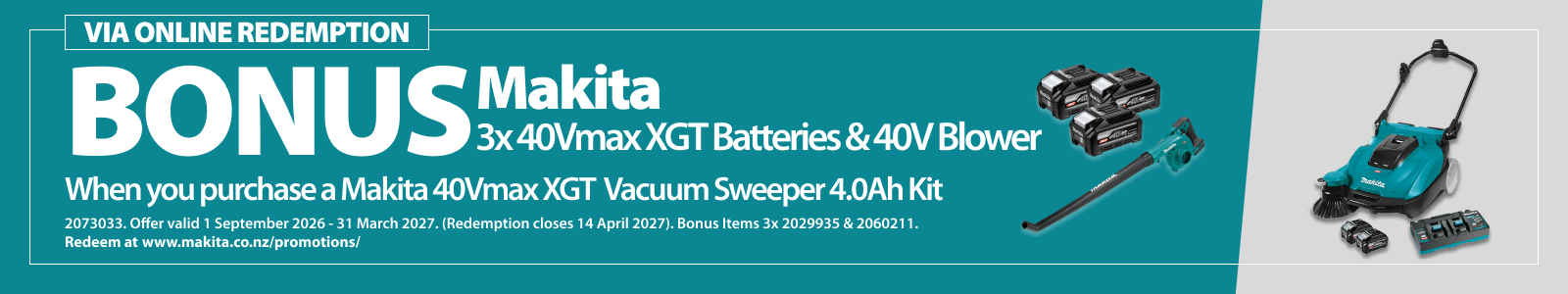 Makita Redemption Ends 31 March 2027