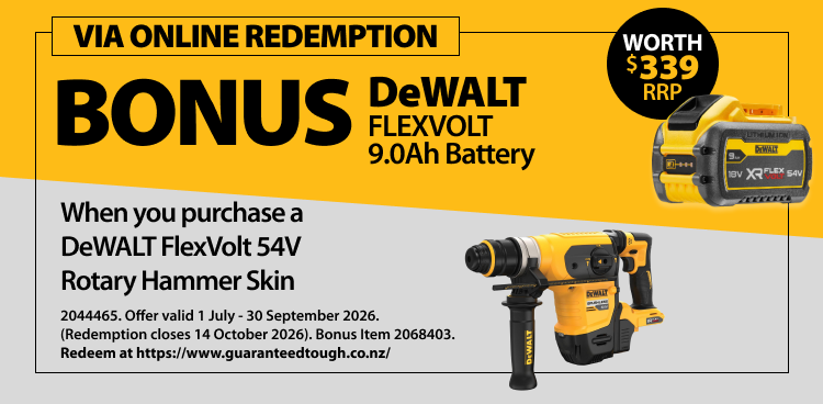 Online Redemption DeWALT Ends 30 September 2026