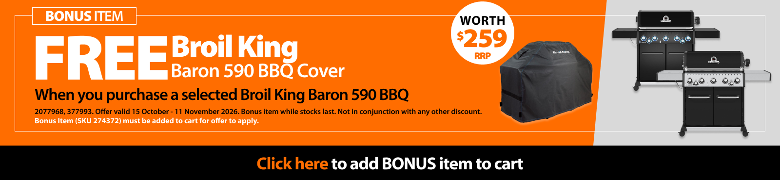 Broil King Add to Cart CT0527