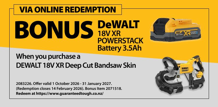 DeWALT Redemptions Ends 31 Jan 2027