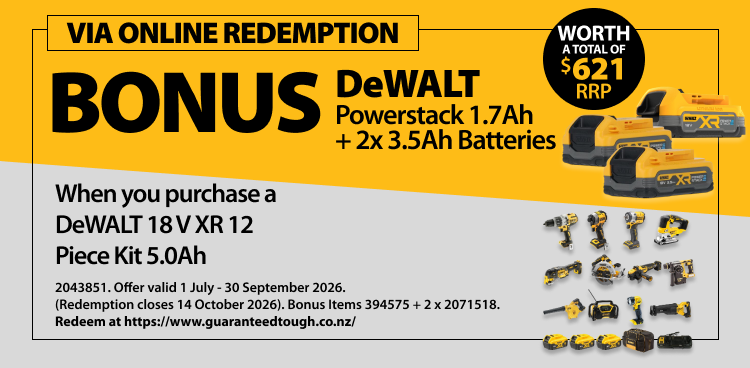 Online Redemption DeWALT Ends 30 September 2026
