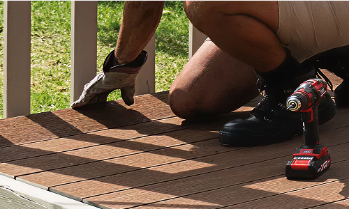 Laying Hardwood decking