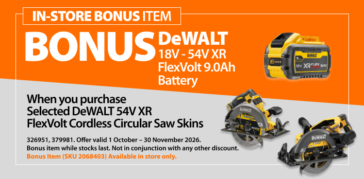 DeWALT instant Bonus Ends 30 November 2026