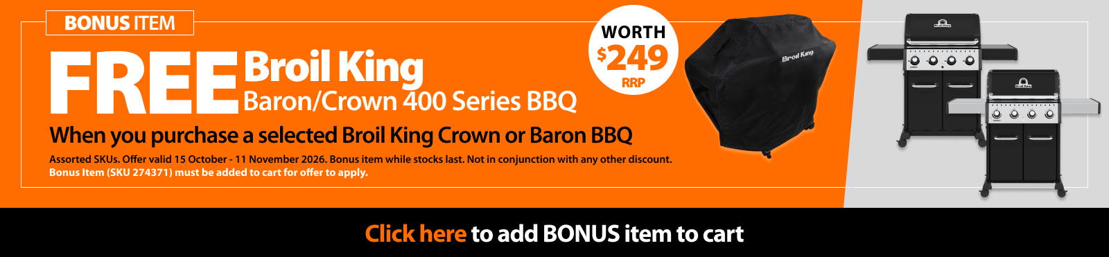 Broil King Add to Cart CT0527