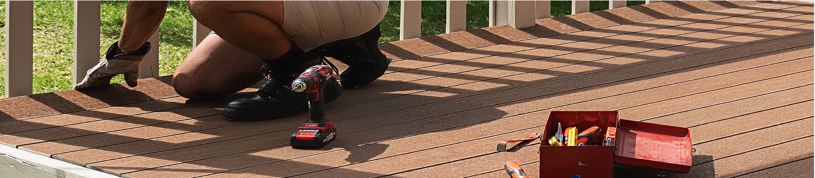 Laying Hardwood decking