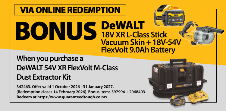 DeWALT Redemptions Ends 31 Jan 2027