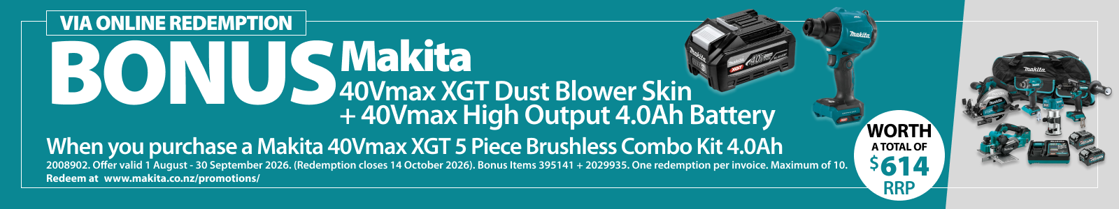 Makita Redemptions Ends 30 September 2026