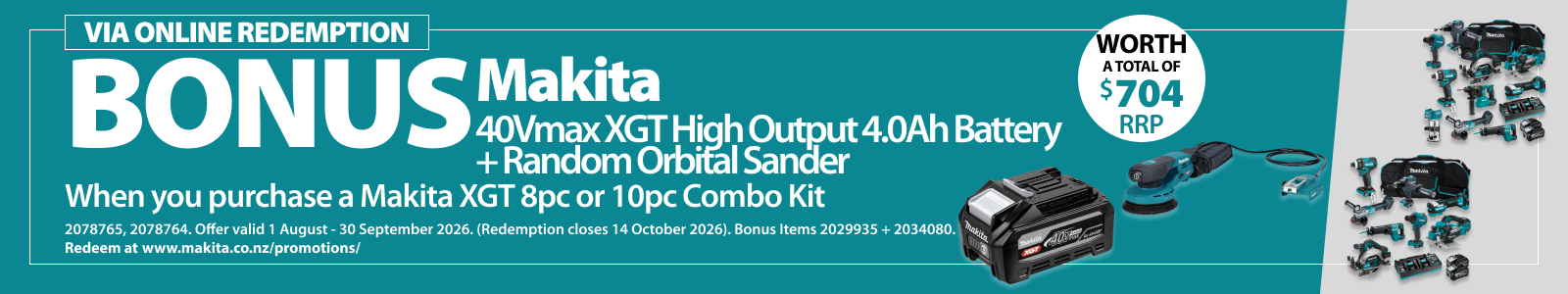 Makita Redemptions Ends 30 September 2026