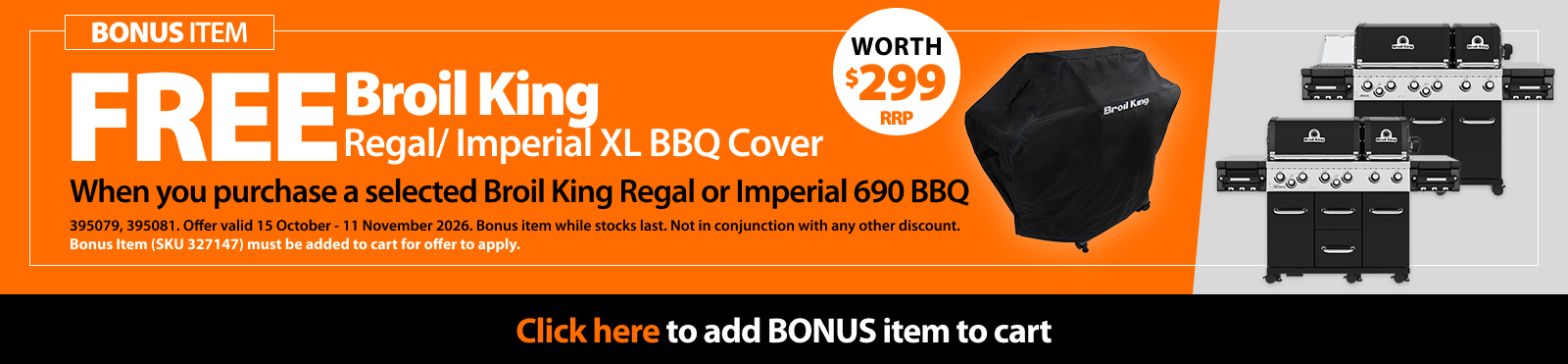 Broil King Bonus Add to Cart CT0527