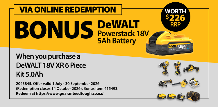 Online Redemption DeWALT Ends 30 September 2026
