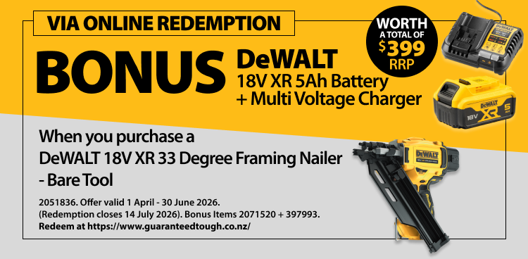 DeWALT Redemptions Ends 30 June 2026