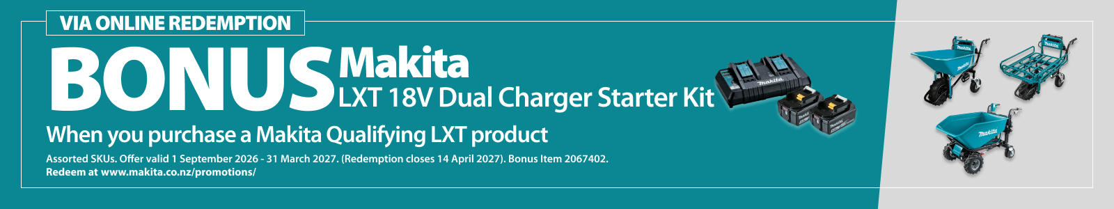 Makita Redemption Ends 31 March 2027